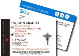 Dental referral-cards